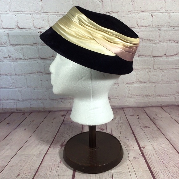 Vintage Purple Hat with Ombré Wrap and Rhinestone Accent - Picture 6 of 10